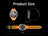 OZADE HD300pro Sports GPS Waterproof Smartwatch Heart Rate Health Monitor Bluetooth Calling Watch